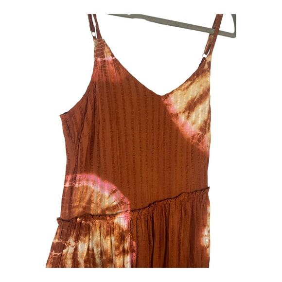 Anthropologie The Odells Tie-Dye Maxi Dress Sleeveless Textured Seersucker Small - Picture 14 of 16
